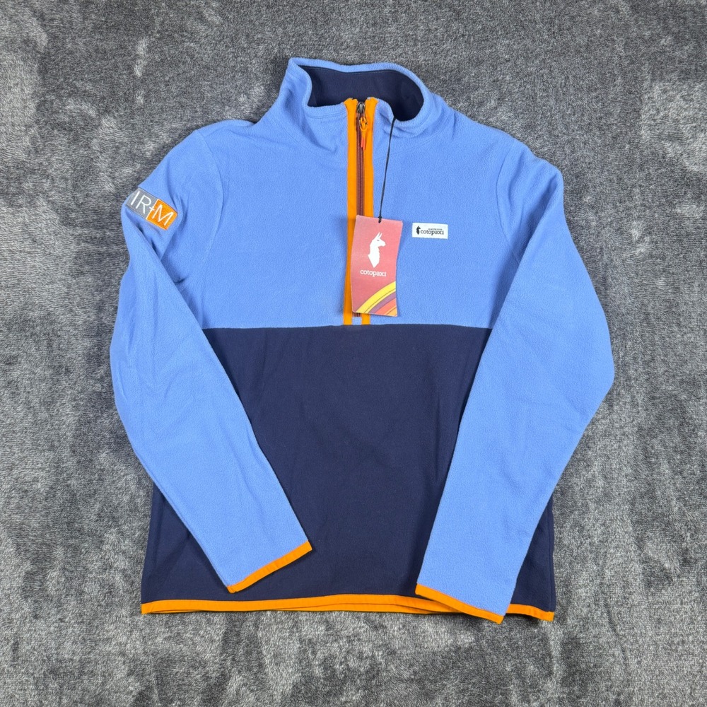 Cotopaxi Amado Fleece Pullover Womens L Lupine Maritime Blue Orange Half Zip NWT